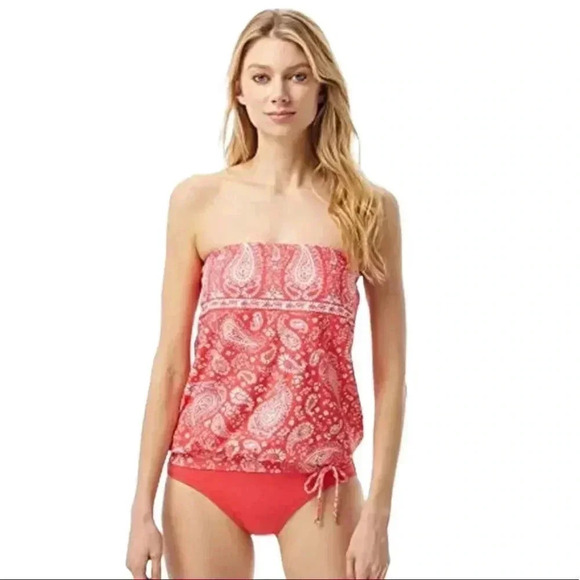 Michael Kors Other - Michael Kors Paisley Blouson Bandini Womens Swim Top
